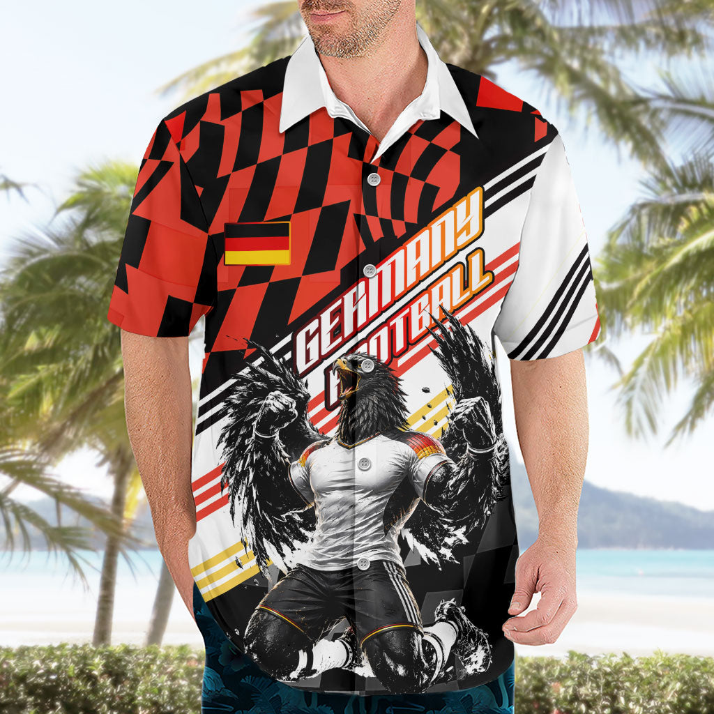 Personalized Germany Football Hawaiian Shirt Deutschland Power Eagle Mascot - Championship Spirit