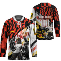 Personalized Germany Football Hockey Jersey Deutschland Power Eagle Mascot - Championship Spirit