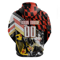 Personalized Germany Football Hoodie Deutschland Power Eagle Mascot - Championship Spirit