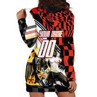 Personalized Germany Football Hoodie Dress Deutschland Power Eagle Mascot - Championship Spirit