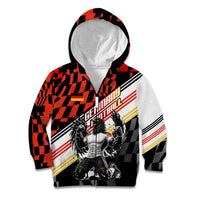 Personalized Germany Football Kid Hoodie Deutschland Power Eagle Mascot - Championship Spirit