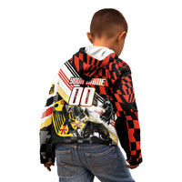 Personalized Germany Football Kid Hoodie Deutschland Power Eagle Mascot - Championship Spirit