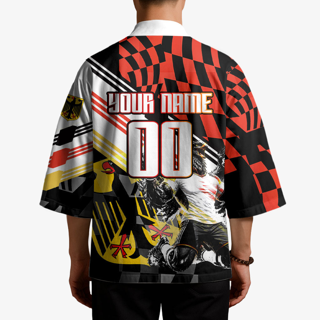 Personalized Germany Football Kimono Deutschland Power Eagle Mascot - Championship Spirit