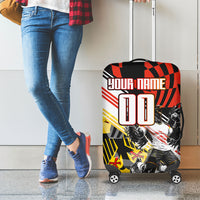 Personalized Germany Football Luggage Cover Deutschland Power Eagle Mascot - Championship Spirit