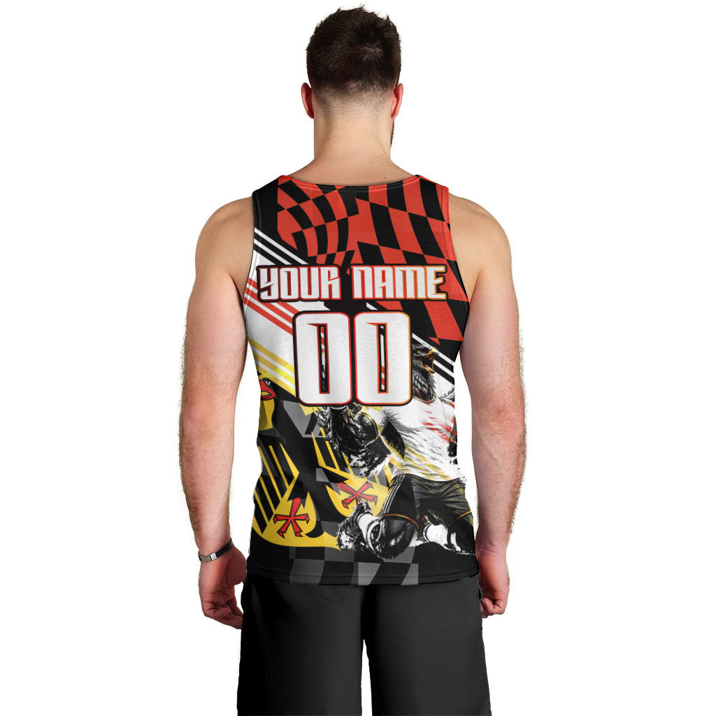 Personalized Germany Football Men Tank Top Deutschland Power Eagle Mascot - Championship Spirit