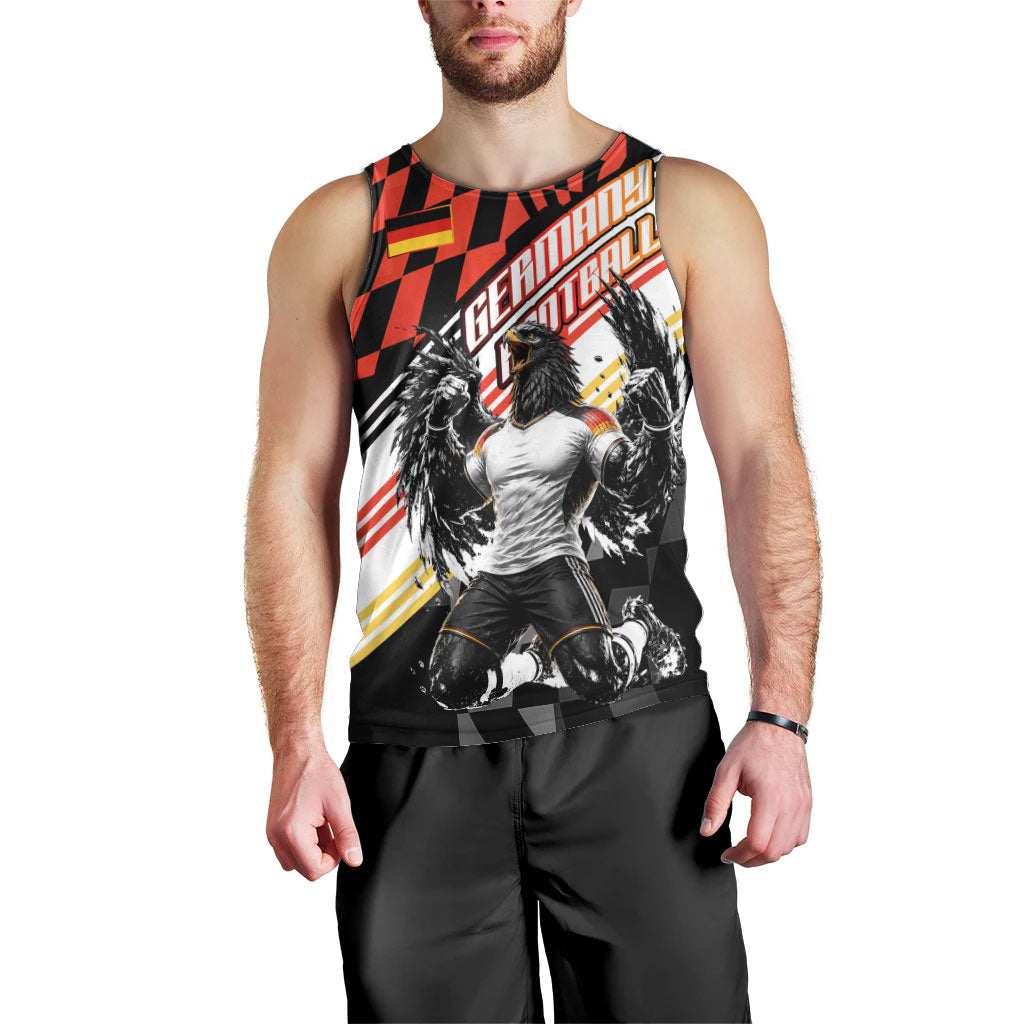 Personalized Germany Football Men Tank Top Deutschland Power Eagle Mascot - Championship Spirit
