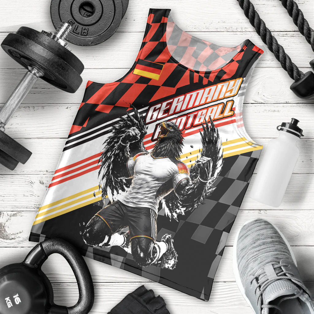 Personalized Germany Football Men Tank Top Deutschland Power Eagle Mascot - Championship Spirit