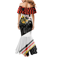 Personalized Germany Football Mermaid Dress Deutschland Power Eagle Mascot - Championship Spirit