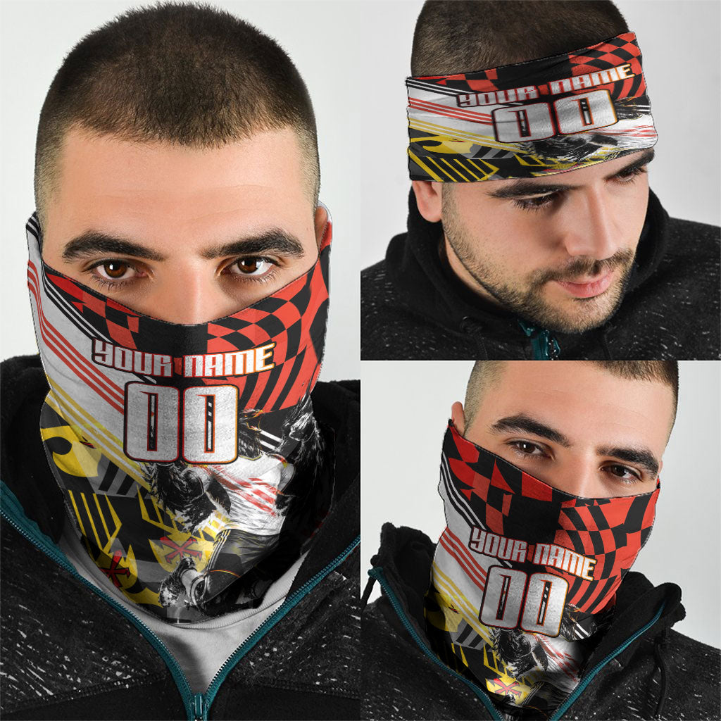 Personalized Germany Football Neck Gaiter Deutschland Power Eagle Mascot - Championship Spirit