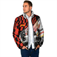 Personalized Germany Football Padded Jacket Deutschland Power Eagle Mascot - Championship Spirit