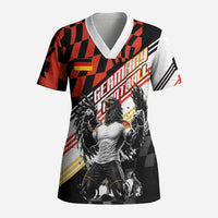 Personalized Germany Football Scrub Top Deutschland Power Eagle Mascot - Championship Spirit
