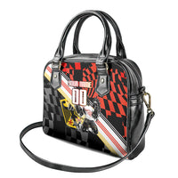 Personalized Germany Football Shoulder Handbag Deutschland Power Eagle Mascot - Championship Spirit