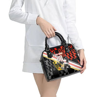 Personalized Germany Football Shoulder Handbag Deutschland Power Eagle Mascot - Championship Spirit