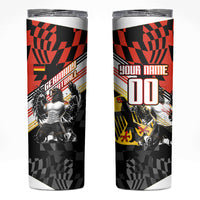 Personalized Germany Football Skinny Tumbler Deutschland Power Eagle Mascot - Championship Spirit