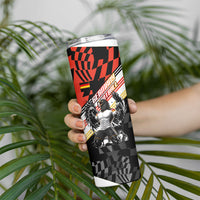 Personalized Germany Football Skinny Tumbler Deutschland Power Eagle Mascot - Championship Spirit