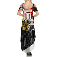 Personalized Germany Football Summer Maxi Dress Deutschland Power Eagle Mascot - Championship Spirit