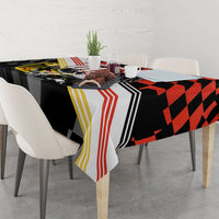 Personalized Germany Football Tablecloth Deutschland Power Eagle Mascot - Championship Spirit