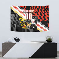 Personalized Germany Football Tapestry Deutschland Power Eagle Mascot - Championship Spirit