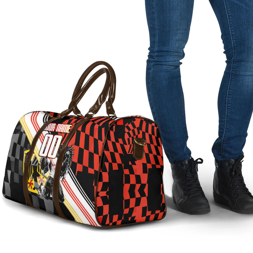 Personalized Germany Football Travel Bag Deutschland Power Eagle Mascot - Championship Spirit