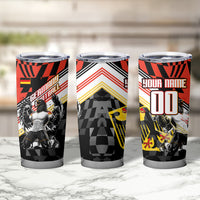 Personalized Germany Football Tumbler Cup Deutschland Power Eagle Mascot - Championship Spirit
