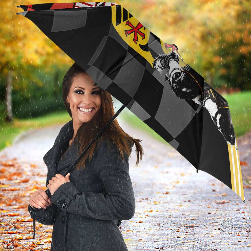 Personalized Germany Football Umbrella Deutschland Power Eagle Mascot - Championship Spirit