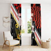 Personalized Germany Football Window Curtain Deutschland Power Eagle Mascot - Championship Spirit