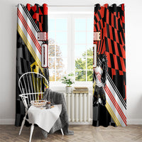 Personalized Germany Football Window Curtain Deutschland Power Eagle Mascot - Championship Spirit