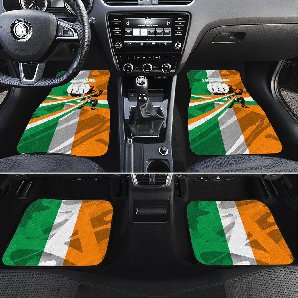 Personalized Ivory Coast Football Elephant Champion Car Mats Cote d Ivoire Flag Colors Heritage