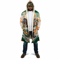 Personalized Ivory Coast Football Cloak Les Elephants Swirl Pattern Heritage Mascot Art