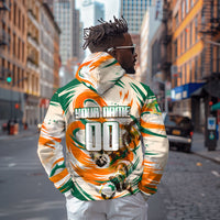 Personalized Ivory Coast Football Hoodie Les Elephants Swirl Pattern Heritage Mascot Art
