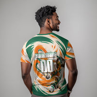 Personalized Ivory Coast Football T shirt Les Elephants Swirl Pattern Heritage Mascot Art