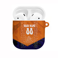 Personalized Netherlands Football Lion AirPods Case Oranje Pride Holland National Flag Graffiti Art