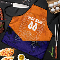 Personalized Netherlands Football Lion Apron Oranje Pride Holland National Flag Graffiti Art