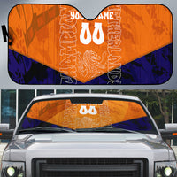 Personalized Netherlands Football Lion Auto Sun Shade Oranje Pride Holland National Flag Graffiti Art