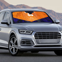 Personalized Netherlands Football Lion Auto Sun Shade Oranje Pride Holland National Flag Graffiti Art