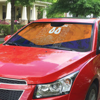 Personalized Netherlands Football Lion Auto Sun Shade Oranje Pride Holland National Flag Graffiti Art