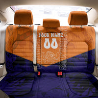 Personalized Netherlands Football Lion Back Car Seat Cover Oranje Pride Holland National Flag Graffiti Art