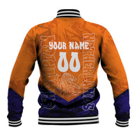 Personalized Netherlands Football Lion Baseball Jacket Oranje Pride Holland National Flag Graffiti Art