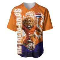 Personalized Netherlands Football Lion Baseball Jersey Oranje Pride Holland National Flag Graffiti Art