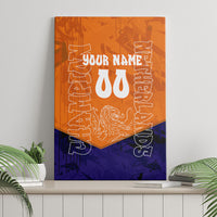 Personalized Netherlands Football Lion Canvas Wall Art Oranje Pride Holland National Flag Graffiti Art