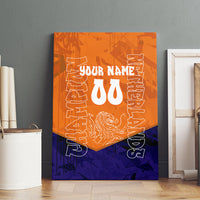 Personalized Netherlands Football Lion Canvas Wall Art Oranje Pride Holland National Flag Graffiti Art