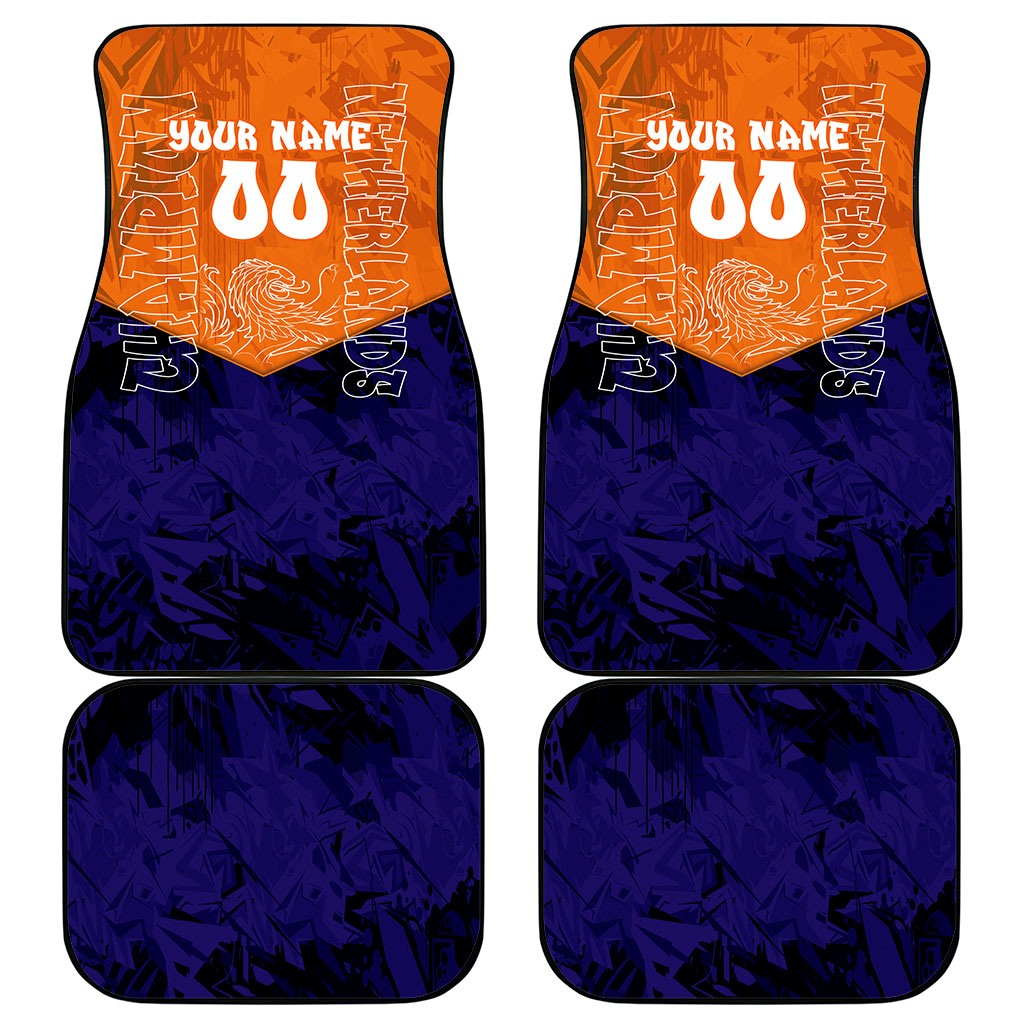 Personalized Netherlands Football Lion Car Mats Oranje Pride Holland National Flag Graffiti Art
