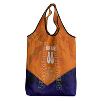Personalized Netherlands Football Lion Grocery Bag Oranje Pride Holland National Flag Graffiti Art