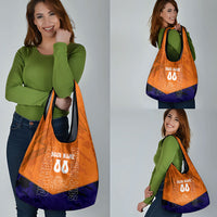 Personalized Netherlands Football Lion Grocery Bag Oranje Pride Holland National Flag Graffiti Art