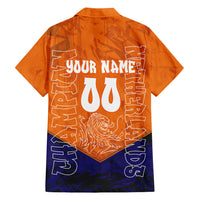 Personalized Netherlands Football Lion Hawaiian Shirt Oranje Pride Holland National Flag Graffiti Art