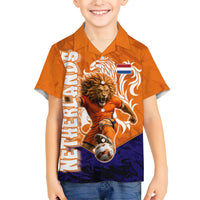 Personalized Netherlands Football Lion Hawaiian Shirt Oranje Pride Holland National Flag Graffiti Art