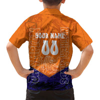 Personalized Netherlands Football Lion Hawaiian Shirt Oranje Pride Holland National Flag Graffiti Art