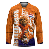 Personalized Netherlands Football Lion Hockey Jersey Oranje Pride Holland National Flag Graffiti Art