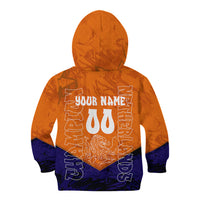 Personalized Netherlands Football Lion Kid Hoodie Oranje Pride Holland National Flag Graffiti Art