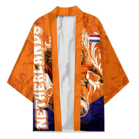 Personalized Netherlands Football Lion Kimono Oranje Pride Holland National Flag Graffiti Art